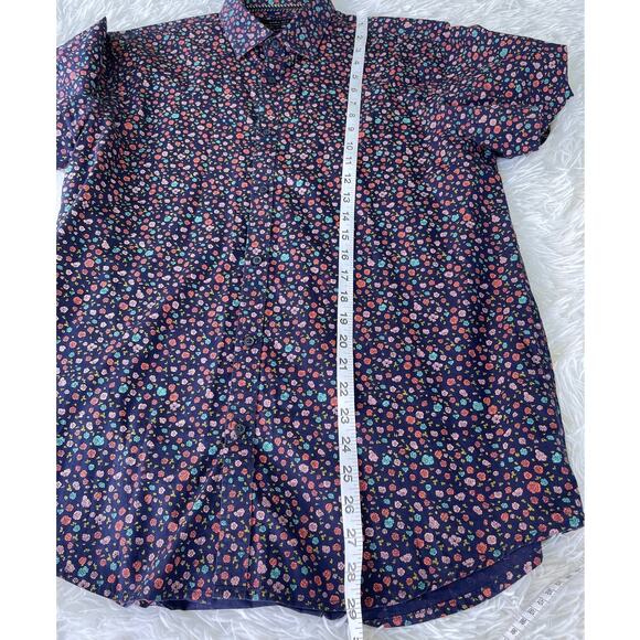 ZARA MAN Slim Fit Button Up Shirt short sleeve Sz L Slightly used - Picture 2 of 5